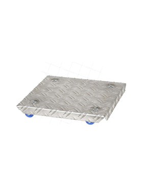 PLATEAU A Ruote PREMIUM IN ALLUMINIO A Ruote 25x25 CM CARICO 100 KG • Caujolle