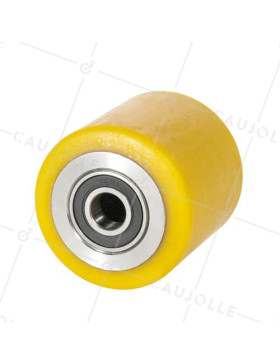 Ruota DI TRANSPALLET DIAMETRO 70 MM CARICO 500 KG ASSE 15 MM PALLINE - GTP7070 • Caujolle