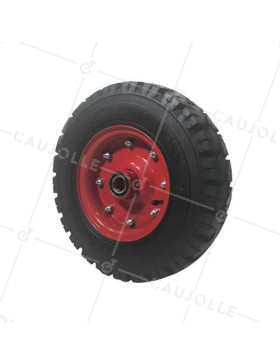 RUOTA GONFIATA DI TRITURATORE DIAMETRO 414 MM CARICO 730 KG ASSE 30 MM - S2600B30 10PR 4.00-8 • Caujolle
