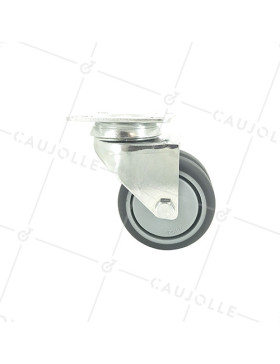 Ruota A PIVOTAMENTO FACILITATO DOPPIO Ruota IN GOMMA DIAMETRO 75 MM CARICO 150KG - S13.P75