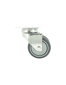 Ruota A PIVOTAMENTO FACILITATO DOPPIO Ruota IN GOMMA DIAMETRO 75 MM CARICO 150KG - S13.P75