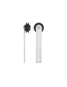 KIT COMPLET EN INOX POUR PORTE COULISSANTE SUSPENDUE DESIGN - KIT INOX SLIDE 70 MM