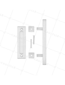 POIGNEES EN INOX EXTRA PLATE POUR PORTE COULISSANTE DESIGN