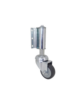 Ruota A RESSORTO A FISSAGGIO VERTICALE DIAMETRO 50 MM PIVOTANTE CARICO 9.5KG A 20KG CON 30MM DI CORSO - STOPROLL 50 P