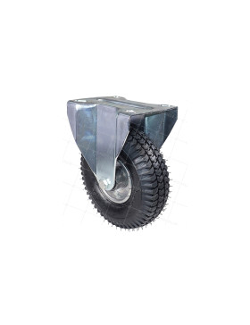 Ruota FISSA GONFIABILE ULTRA RINFORZATA DIAMETRO 260 MM CARICO 250 KG - S21-1 LAMIERA GONFIATA • Caujolle