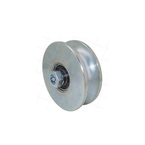 Ruota DI PORTAIL DIAMETRO 120 MM PER RAIL ROTONDO DI 25 MM CARICO 1,6T - GAGR 120/25 • Caujolle