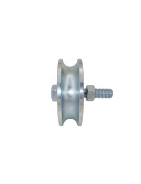 Ruota DI PORTA DIAMETRO 120 MM PER RAIL TONDO DI 25 MM CARICO 600 KG - GAGR 120/25