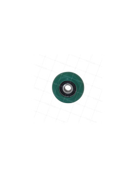 Ruota SORMOLATO BOMBA IN POLIURETANO DIAMETRO 50 MM CARICO 100 KG ASSE 10 MM