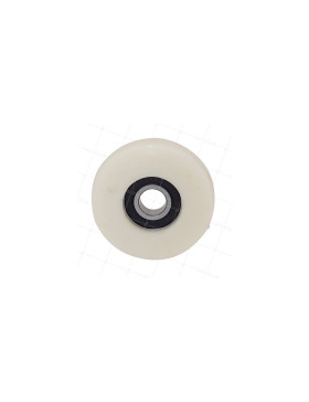 Ruota DI GUIDA IN NYLON PER VETRINA DIAMETRO 80 MM CARICO 100 KG ASSE 17 MM