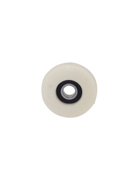 Ruota DI GUIDA IN NYLON PER VETRINA DIAMETRO 80 MM CARICO 100 KG ASSE 17 MM