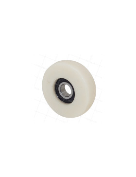 Ruota DI GUIDA IN NYLON PER FINESTRA VETRATA DIAMETRO 80 MM CARICO 100 KG ASSE 17 MM • Caujolle