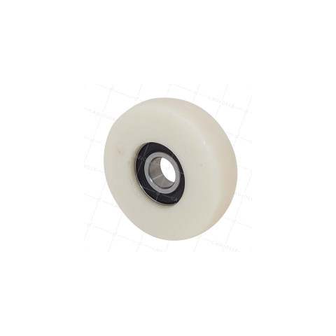 Ruota DI GUIDA IN NYLON PER FINESTRA VETRATA DIAMETRO 80 MM CARICO 100 KG ASSE 17 MM • Caujolle