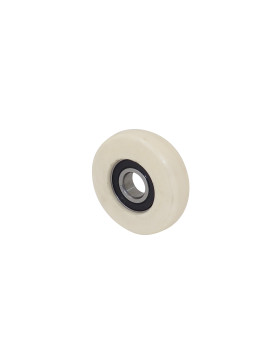 Ruota DI GUIDA IN NYLON PER VETRINA DIAMETRO 70 MM CARICO 100 KG ASSE 17 MM