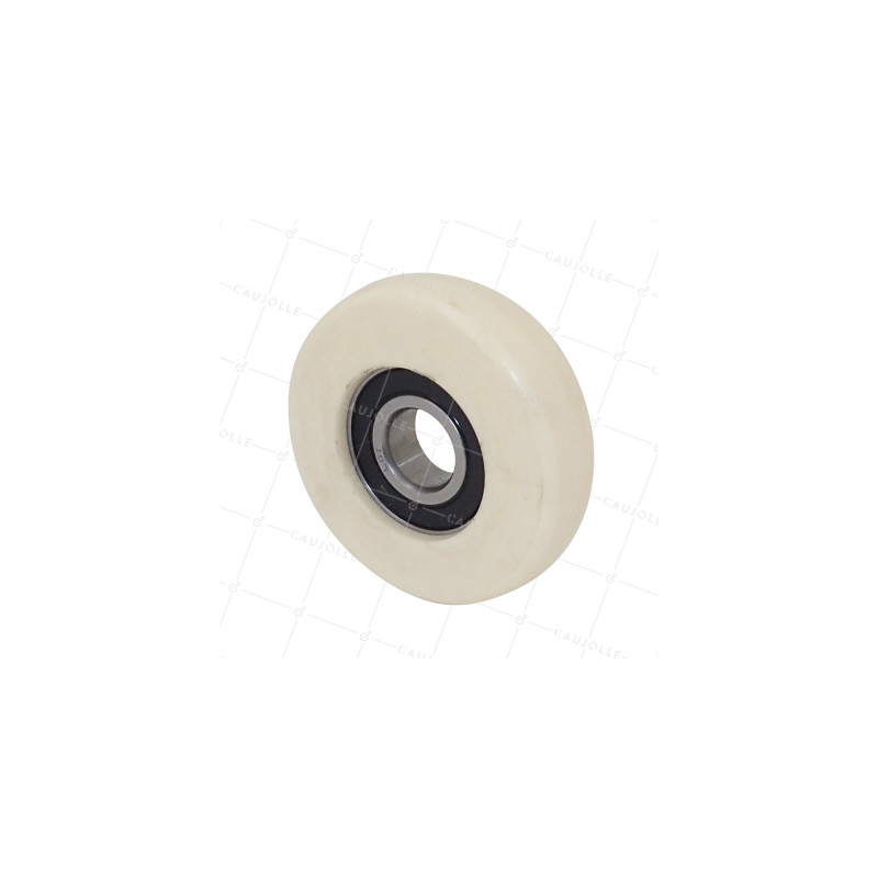 Ruota DI GUIDA IN NYLON PER VETRINA DIAMETRO 70 MM CARICO 100 KG ASSE 17 MM