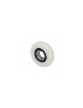 Ruota DI GUIDA IN NYLON PER FINESTRA VETRATA DIAMETRO 65 MM CARICO 100 KG ASSE 17 MM • Caujolle
