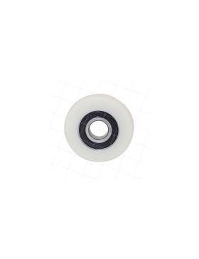 Ruota DI GUIDA IN NYLON PER VETRINA DIAMETRO 65 MM CARICO 100 KG ASSE 17 MM