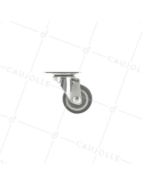 Ruota PIVOTANTE PER MOBILI IN GOMMA NON MACCHIANTE DIAMETRO 30 MM CARICO 15KG - S12LUX30