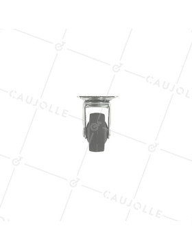 Ruota PIVOTANTE PER MOBILI IN GOMMA NON MACCHIANTE DIAMETRO 30 MM CARICO 15KG - S12LUX30