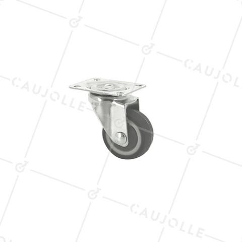 Ruota PIVOTANTE PER MOBILI IN GOMMA NON MACCHIANTE DIAMETRO 30 MM CARICO 15KG - S12LUX30 • Caujolle