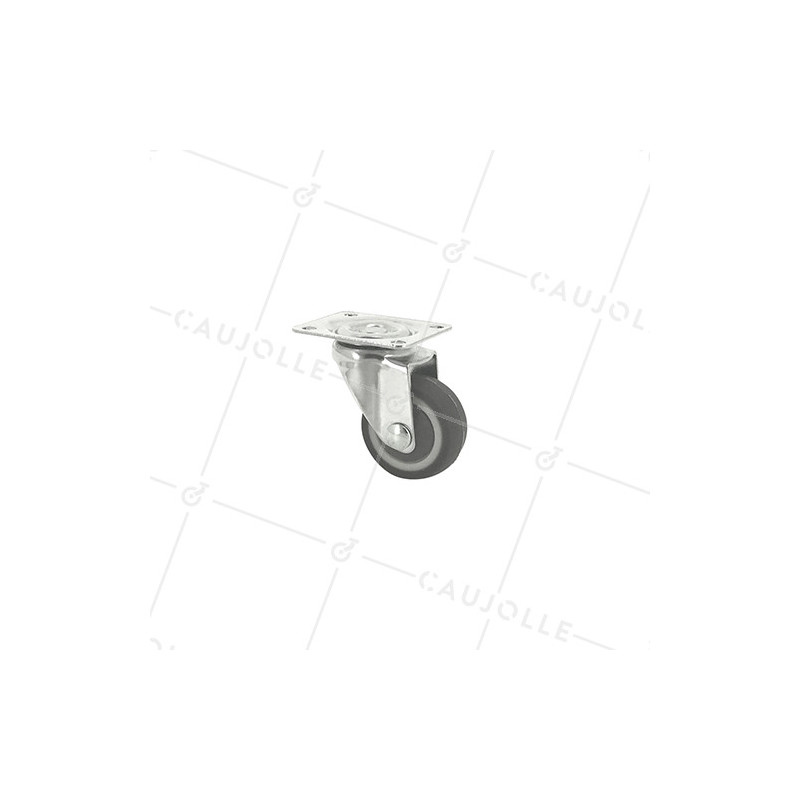 Ruota PIVOTANTE PER MOBILI IN GOMMA NON MACCHIANTE DIAMETRO 30 MM CARICO 15KG - S12LUX30