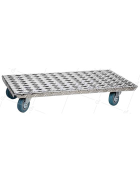 PLATTO IN ALLUMINIO A Ruote PER ESTERNO 58x38 CM CARICO 180 KG • Caujolle