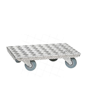 PIATTO ALUMINIO PREMIUM RULLO 27x38 CM CARICO 150 KG • Caujolle