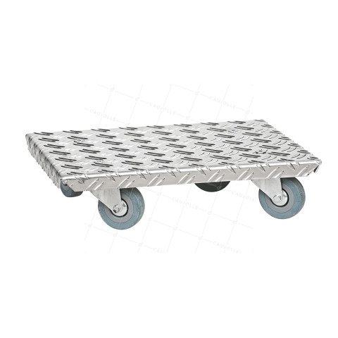 PIATTO ALUMINIO PREMIUM RULLO 27x38 CM CARICO 150 KG • Caujolle
