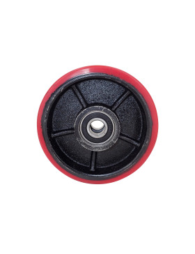 Ruota PER PALETTA BASSA DIAMETRO 160 MM CARICO 300 KG ASSE 20MM SFERE - Ruota TRANSPAL 160 SURB