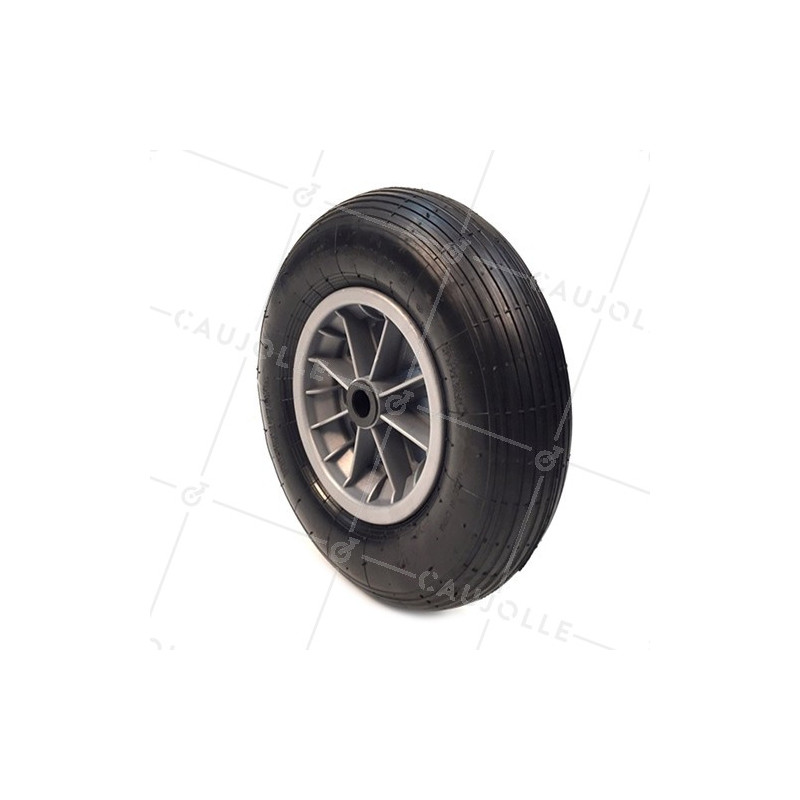Ruota di carriola GONFIABILE DIAMETRO 400 MM CARICO 150 KG ASSE 20 MM - S1006P R20/74