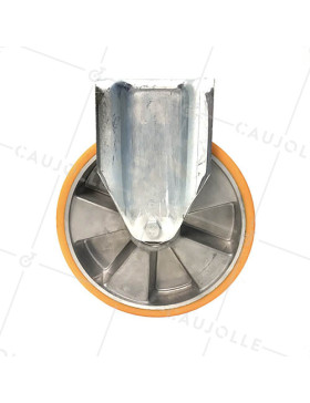 Ruota FISSA POLIURETANO RINFORZATO RIM ALUMINIO DIAMETRO 250 MM CARICO 1000KG - S79AR 250