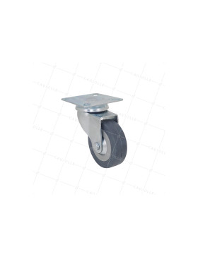 Ruota DI COLLETTIVITÀ IN GOMMA FLESSIBILE NON MACCHIO DIAMETRO 65 MM CARICO 35 KG - S14 65 • Caujolle