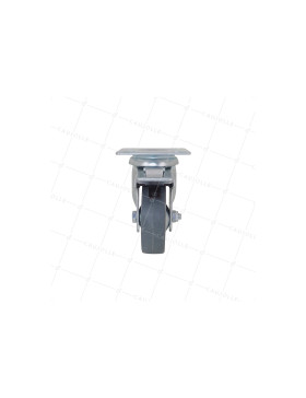 Ruota DI COLLETTIVITÀ CON FRENATURA IN GOMMA SOFT NON MACCHIANTE DIAMETRO 65 MM CARICO 35 KG - S14 65AF