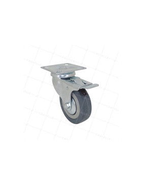 Ruota DI COLLETTIVITÀ IN GOMMA MORBIDA NON MACCHIOSA DIAMETRO 75 MM CARICO 40 KG - S14 80AF • Caujolle
