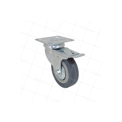 Ruota DI COLLETTIVITÀ IN GOMMA MORBIDA NON MACCHIOSA DIAMETRO 75 MM CARICO 40 KG - S14 80AF • Caujolle