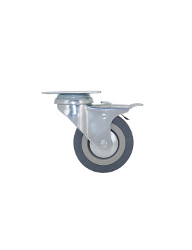 Ruota DI COLLETTIVITÀ IN GOMMA MORBIDA NON MACCHIOSA DIAMETRO 75 MM CARICO 40 KG - S14 80AF