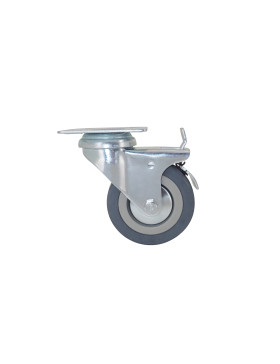 Ruota DI COLLETTIVITÀ IN GOMMA MORBIDA NON MACCHIOSA DIAMETRO 75 MM CARICO 40 KG - S14 80AF