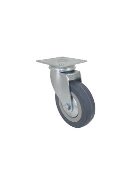 Ruota DI COLLETTIVITÀ IN GOMMA MORBIDA NON MACCHIANTE DIAMETRO 100 MM CARICO 45 KG - S14 100