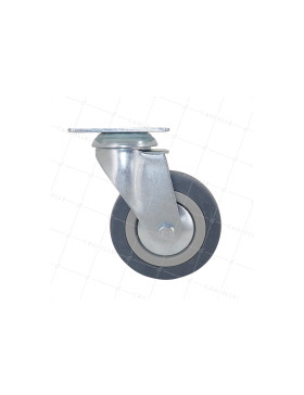 Ruota DI COLLETTIVITÀ IN GOMMA MORBIDA NON MACCHIANTE DIAMETRO 100 MM CARICO 45 KG - S14 100