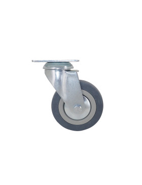 Ruota DI COLLETTIVITÀ IN GOMMA MORBIDA NON MACCHIANTE DIAMETRO 100 MM CARICO 45 KG - S14 100
