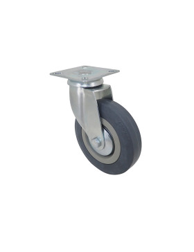 Ruota DI COLLETTIVITÀ IN GOMMA MORBIDA NON MACCHIANTE DIAMETRO 125 MM CARICO 50 KG - S14 125