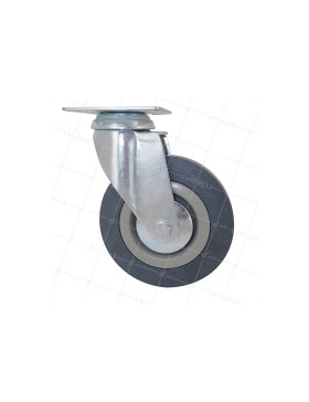 Ruota DI COLLETTIVITÀ IN GOMMA MORBIDA NON MACCHIANTE DIAMETRO 125 MM CARICO 50 KG - S14 125