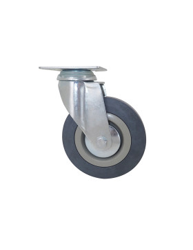Ruota DI COLLETTIVITÀ IN GOMMA MORBIDA NON MACCHIANTE DIAMETRO 125 MM CARICO 50 KG - S14 125