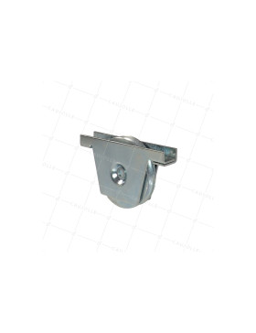 Ruota DI PORTA A INCASSO CON Gola TONDA DIAMETRO 120 MM PER RAIL TONDO DI 16 MM CARICO 400 KG - MTSPE GR120 • Caujolle
