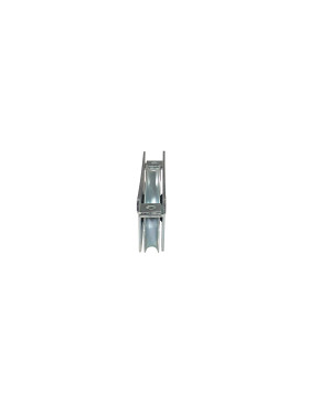 ROUE DE PORTAIL À ENCASTRER À GORGE RONDE DIAMÈTRE 120 MM POUR RAIL ROND DE 16 MM CHARGE 370 KG - MTSPGR120