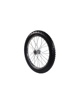 Ruota PER Rimorchio BICI 20'' INDESTRUTTIBILE CON RAGGI IN METALLO DIAMETRO 530MM ASSE 15 MM - S5000T INC