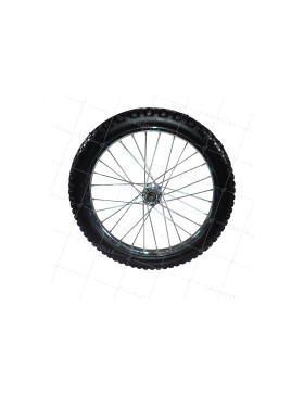 Ruota PER Rimorchio BICI 20'' INDESTRUTTIBILE CON RAGGI IN METALLO DIAMETRO 530MM ASSE 15 MM - S5000T INC