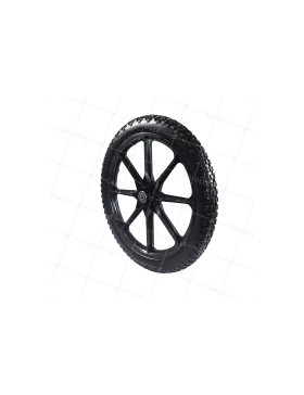 Ruota DI Rimorchio PER BICI 20" INDESTRUTTIBILE CERCHIO IN PLASTICA DIAMETRO 530MM CARICO 50KG ASSE 16MM - S5000P INC • Caujolle