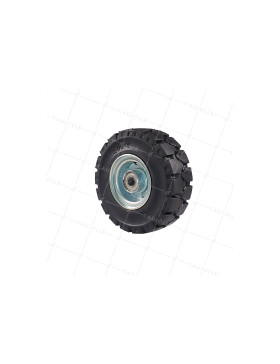 Ruota DI TARMAC SOFFICE RIM IN ACCIAIO DIAMETRO 250 MM CARICO 450 KG ASSE 20 MM - S2800C250X84 RB20 • Caujolle