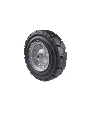 Ruota DI TARMAC SOUPLE JANTE TÔLE DIAMETRO 400 MM CARICO 950 KG ASSE 25 MM - S2800C406X104 RB25