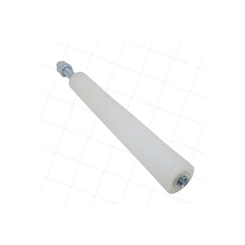 Rullo di guida GUIDA IN NYLON PER PORTA SCORREVOLE DIAMETRO 35 MM LUNGHEZZA 250 MM CON BULLONE DI 16 MM - OL35/250